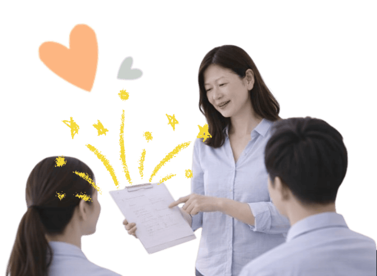 Speech therapy training session with therapists and instructor in a clinical setting.