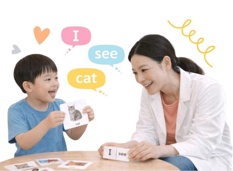 Support for Down Syndrome communication development in children.