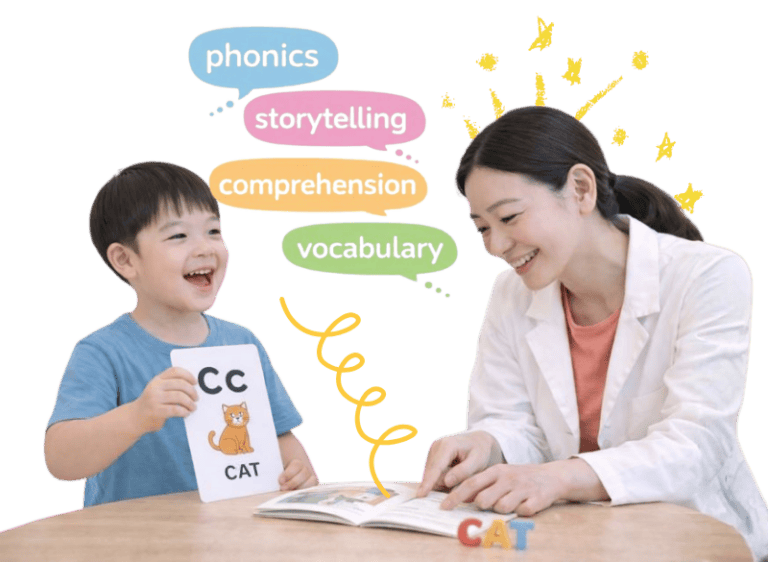 Speech therapy session with child and therapist focusing on communication skills.