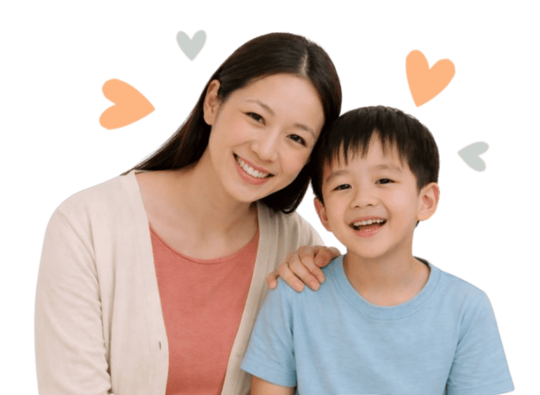 Child with speech delay receiving therapy from a speech-language pathologist.