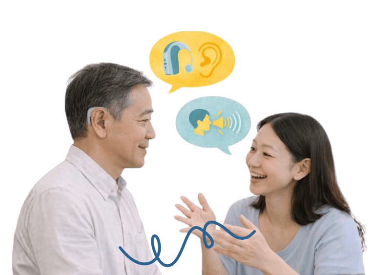 Hearing loss consultation with speech therapy for adults experiencing hearing difficulties.