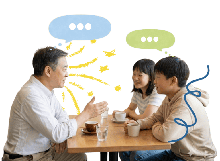 Speech therapy session focusing on social communication for all ages.