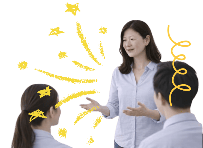 Speech therapist teaching children during clinical education session.