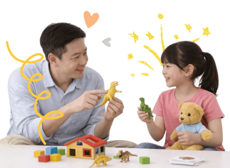 Engaging speech therapy activities for children and parents at home.