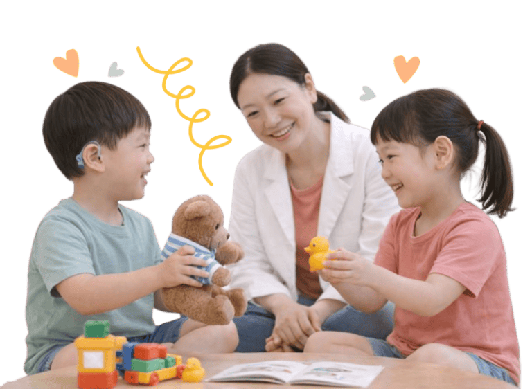 Engaging children in play to develop social skills and communication through fun activities.
