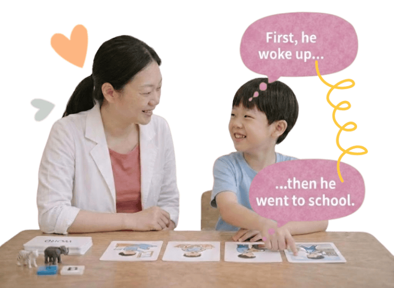 Child and therapist engaging in speech therapy activities for dyslexia support.