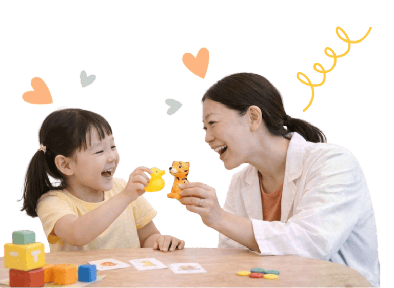 Speech therapy session for children with autism.
