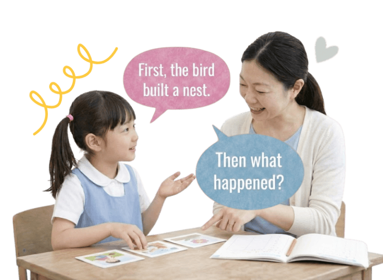 An engaging speech therapy session with a child and therapist focusing on language development.