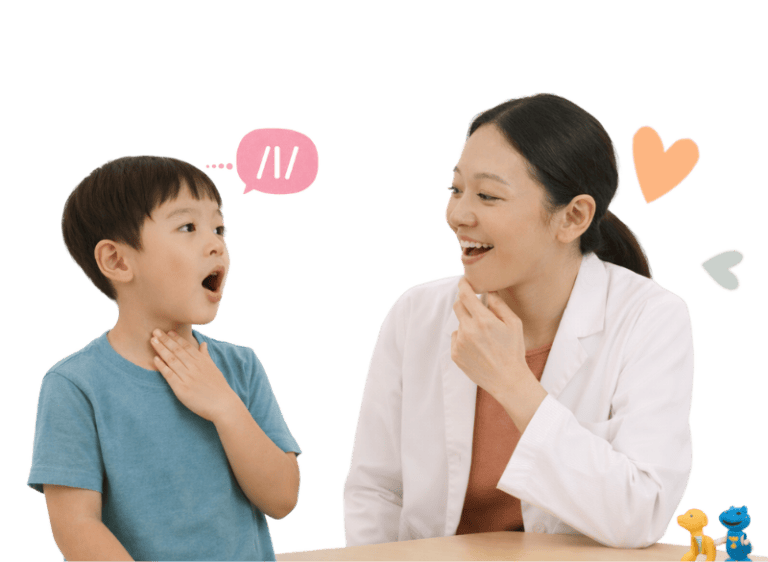 Speech therapy session focusing on articulation and pronunciation skills for children.