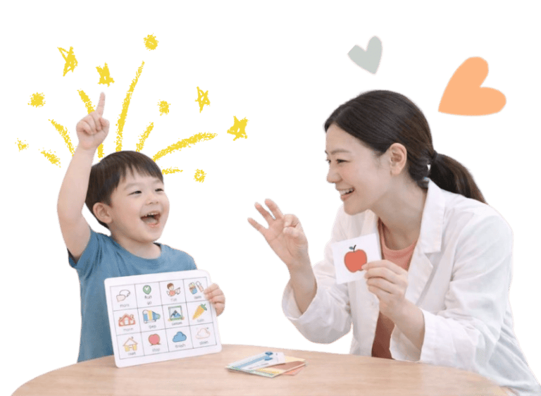 Support for Down Syndrome communication development in speech therapy.