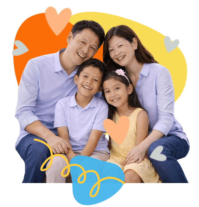 Happy family sharing positive speech therapy experience in Singapore.